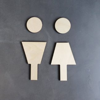 toiletbordje man en vrouw