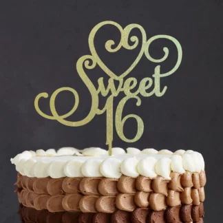 cake topper sweet 16