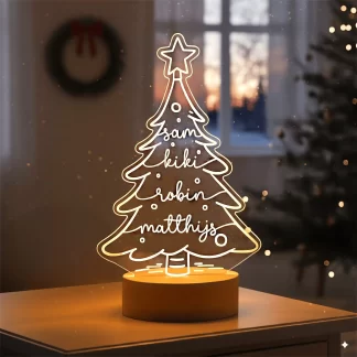 kerstlicht led namen kerstboom