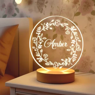 led lampje naam krans