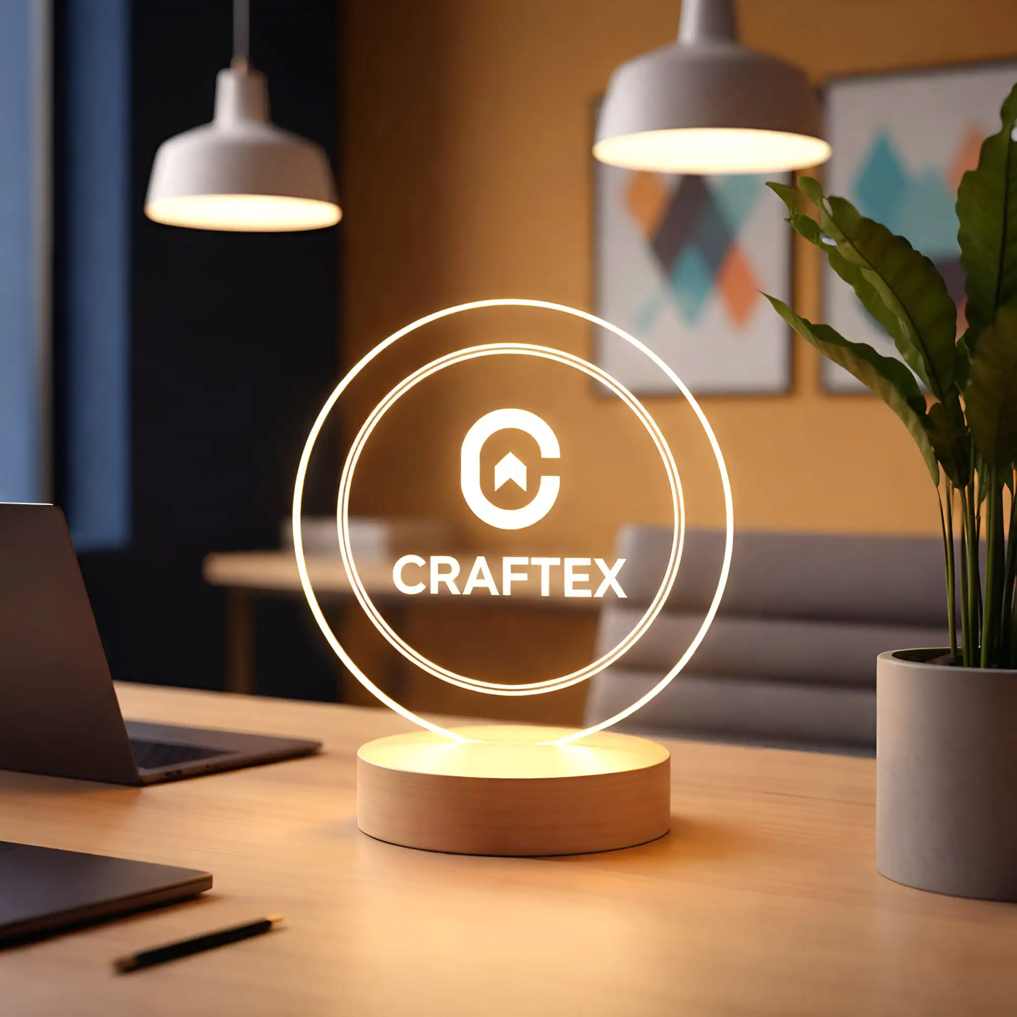 led lampje logo bedrijf